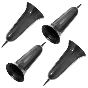 4x Grabvase Kunststoff 23 cm Friedhofsvase Grabsteckvase Grab Vase Blumenvase - Bild 1 von 3