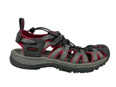 Sandálias Keen Whisper biqueira fechada impermeável cinza rosa sapatos de caminhada femininos 7 em excelente estado usado - Imagem 1 de 4