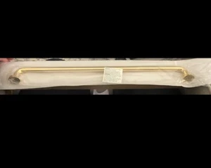 Rejuvenation Ansel Appliance Pull Unlacquered Brass 18” W/Hardware  NIB - Picture 1 of 3