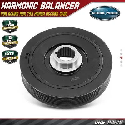 1x Harmonic Balancer for Acura RSX TSX Honda Accord Civic 2002-2011 CR-V Element - Image 1 of 4