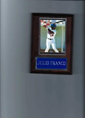 JULIO FRANCO PLAQUE BASEBALL TEXAS RANGERS MLB Cover