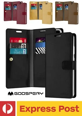 Samsung Galaxy Note 10 Plus Goospery Mansoor Wallet Leather Cardholder Flip Case - Image 1 of 4