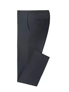 HUGO BOSS Suit-Separate Slim Fitted Wool Striped Black Dress Pants 34R (40R) - Picture 1 of 3