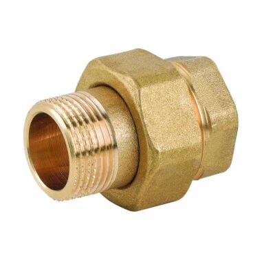 Raccordo dritto in 3 PZ Maschio Femmina MF in Ottone con O-Ring - Immagine 1 di 2