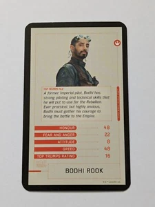 Bodhi Rook Top Trumps Star Wars Rogue One Single Card  2016 - Picture 1 of 3
