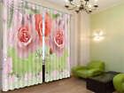 Vivid Flowers 3D Curtains Blockout Photo Printing Curtains Drape Fabric
