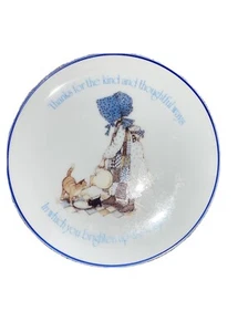 VINTAGE HOLLY HOBBIE Danke für freundliche Wege DEKOTELLER amerikanische Grüße - Bild 1 von 5