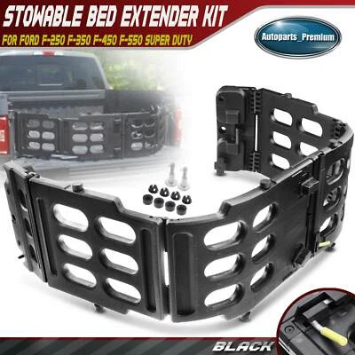 Kit extensor de cama almacenable para Ford F-250 F-350 F-450 F550 Super Duty 17-22 negro Foto 1 de 4