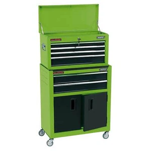 Draper 6 Drawer Roller Cabinet and Tool Chest Combination Green - Picture 1 of 4