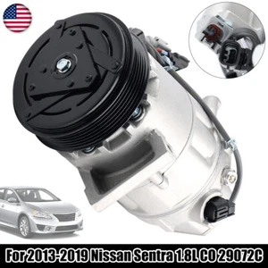 A/C AC Compressor for Nissan Sentra 1.8L 2013 2014 2015 2016 2017 2018 2019 - Picture 1 of 9
