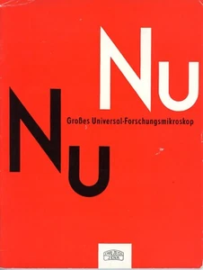 ZEISS JENA Prospekt GROSSES UNIVERSAL-FORSCHUNGSMIKROKOP NU Broschüre (Y4443 - Bild 1 von 7