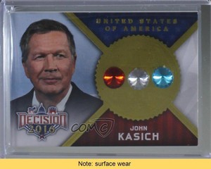 2016 Decision 2016 Political Gems Gold John Kasich #G11 READ 0lm