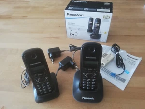 Kit Téléphone fixe sans fil Panasonic KX-TG1612 double combiné - Zdjęcie 1 z 22