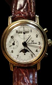 vintage Mondia chronograph calendario completo ottimo stato da 1 euro.