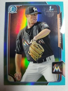 Travis Neubeck 2015 Bowman Chrome Agua 1st Bowman #78