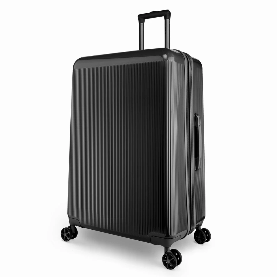 Vacay Glisten Collection Hardside ExpandableLuggage Spinner Checked 28" Black - Image 1 of 4