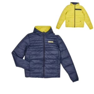 Hugo Boss Kids Reversible Down Puffer Jacket Navy/Yellow [J26487-99C] - Picture 1 of 1