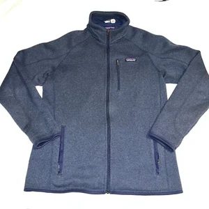 VINTAGE Chaqueta Patagonia Para Hombre Grande Azul Mejor Abrigo Suéter Cremallera Completa Desgaste - Imagen 1 de 6