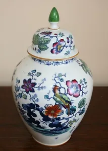 Edwardian Bridgwood Hand Painted Oriental Style Lidded Jar "Orient"  c.1908 - Picture 1 of 5