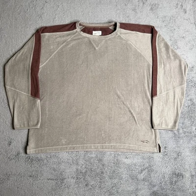 Vintage Horny Toad Mens Sweater Fleece XL Relaxed Fit Pullover Brown Crew Neck - Image 1 of 4