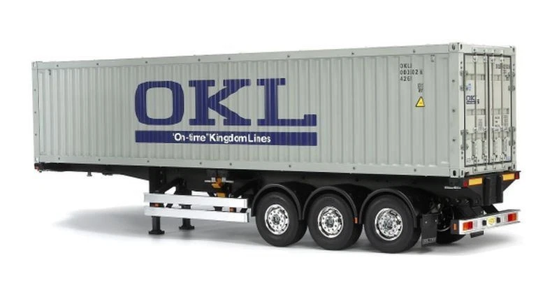 Tamiya 40-Foot Container 3-Axle Semi-Trailer, for Tamiya 1/14 R/C Tractor Truck - Image 1 of 1
