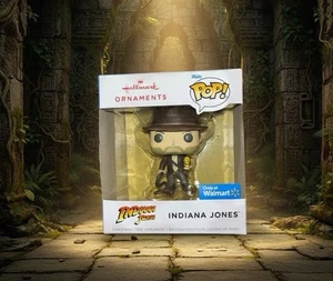 Hallmark Funko Pop! INDIANA JONES w/Idol Christmas Ornament Walmart Exclusive - Picture 1 of 8