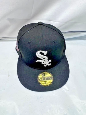 New Era White Sox - All Star Game 2003-59FIFTY Sombrero Ajustado 7 1/8-Negro*Nuevo Foto 1 de 4