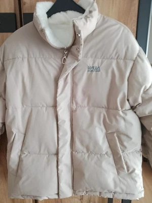 Jacke / Anorak , Teddy Futter ,  beige   gesteppt ,   Gr.L     Maße beachten - Bild 1 von 4