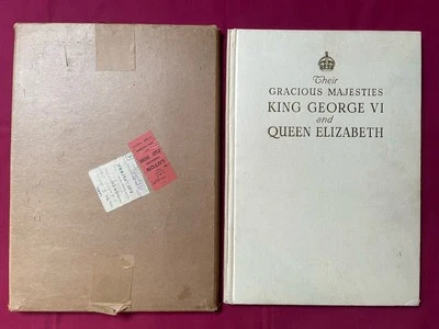 Their Gracious Majesties King George V1 & Queen Elizabeth Coronation Book + Box - Image 1 of 4
