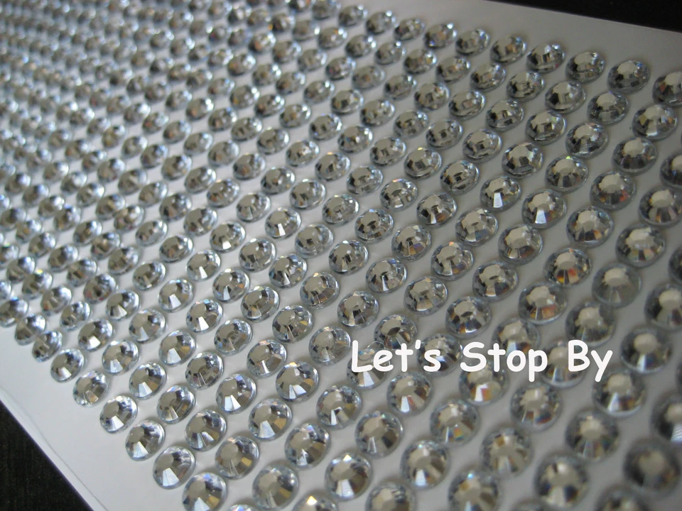 504pcs 6mm Silver Diamond Crystal Bling Decoration Sticker Wedding Floral Vase - Image 1 of 1