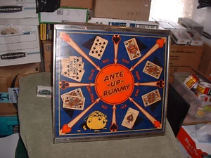 San Loo Chinese Checkers & Ante-Up Rummy Metal Framed Game Board W/Marbles Old - Picture 1 of 15