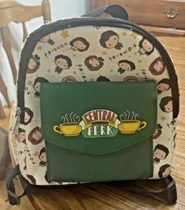 Friends TV Series Show Central Perk Coffee Shop Faux Leather Mini Backpack 11” ! - Picture 1 of 23