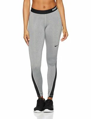 NEW NIKE [M] Women's PRO WARM Yoga/Running/Gym Leggings-Grey/Black 803102-063 - Image 1 of 2
