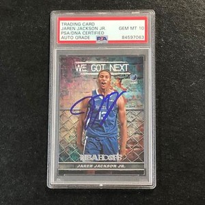 2018-19 NBA Hoops We Got Next #WGN-4 Jaren Jackson Jr. Signed Card AUTO 10 PSA S