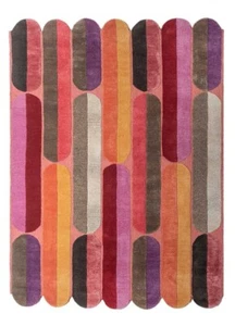 9x12|Rug coral essence/prism pink hand tufted Rugs Hand Tufted Wool Carpet Area - Picture 1 of 4