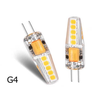 2X G4 LED COB 6W Bulb Pen Base Bulb Warm White Bulb AC DC 12V - Picture 1 of 8