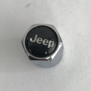 Set of 4 Universal Jeep Silver Wheel Stem Air Valve Caps 058edb6fS - Picture 1 of 8