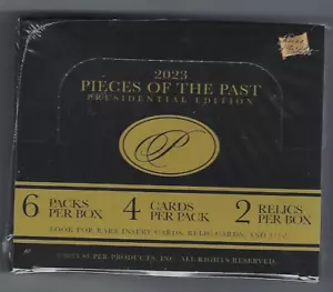 2023 SUPERBREAK PIECES OF THE PAST PRESIDENTIAL EDITION HOBBY BOX FACTORY SEALED - Picture 1 of 1