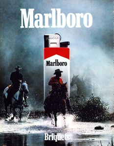 Marlboro Cigarettes Cowboy Come To The Flavor Original Vintage Print Ad 1985!! - Picture 1 of 1