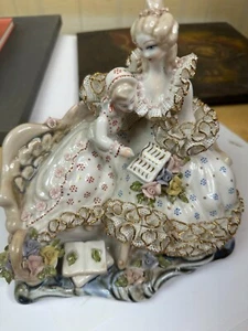 Vintage Porzellan Figuren  Rumänische Apulum Lucru Manual /Handmade/  1975 Jh - Bild 1 von 16