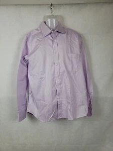 EUC CANALI Pink Dress Shirt Cuffed Men's Large 100% Cotton Thin Lightweight - Picture 1 of 5