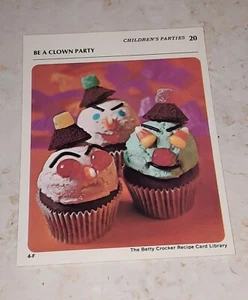 The Betty Crocker Recipe Card Library REPLACEMENT CARDS CHILDRENS PARTIES 1971 - Picture 1 of 9