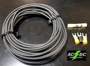 12 GA GAUGE 25 FT PRIMARY AUTO REMOTE POWER GROUND WIRE CABLE KIT (BLACK) - Picture 1 of 5