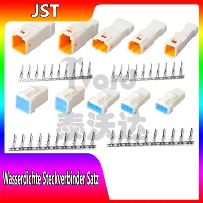 MARKENLOS Wasserdichte Steckverbinder Satz. JST Typ JWPF VSLE S e-Bike Stecker Stecker