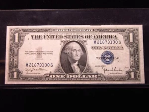 USA $1 1935 D M21873130G # SILVER Certificate BLUE Seal Washington Dollar Money - Picture 1 of 3