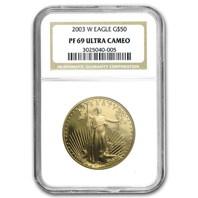 2003-W 1 oz Proof American Gold Eagle PF-69 UCAM NGC - Image 1 of 3