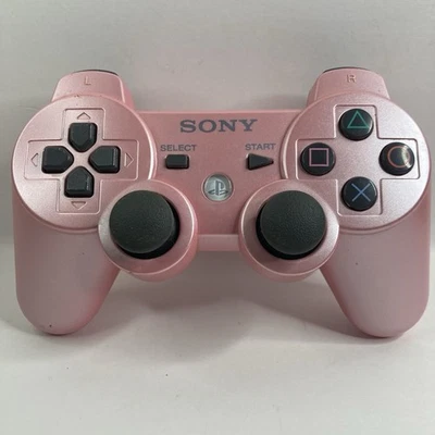 Pink Sony Playstation 3 PS3 DualShock 3 Wireless Controller OEM Tested - Image 1 of 4