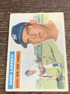 1956 TOPPS DON LARSEN #332 RC ROOKIE NY YANKEES VG-VG+ OR BETTER - Picture 1 of 2