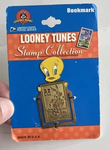 Vintage Looney Tunes Clip-On Lesezeichen Tweety USPS Briefmarkensammlung 1997 - Bild 1 von 12