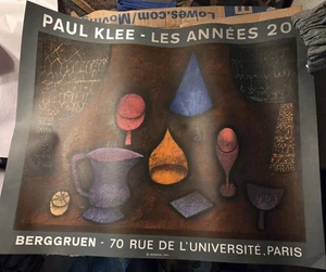 Paul Klee Galerie Berggruen Mourlot Paris Art Exhibition 21.5" x 26" Poster - Picture 1 of 10